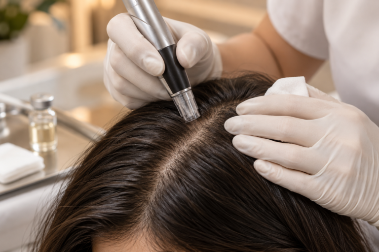 Hair Needling à Roubaix : une approche ciblée contre la chute et le manque de densité